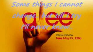 Glee Defying gravity lyrics [upl. by Barnaby]