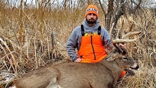 Big 12 pt Swamp Buck Down Deer Hunting Minnesota Rifle Season [upl. by Rabkin]