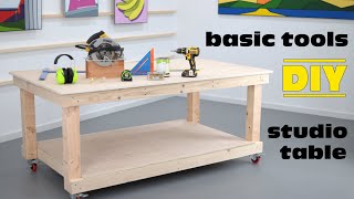 DIY Worktable with Basic Tools [upl. by Nauqas]