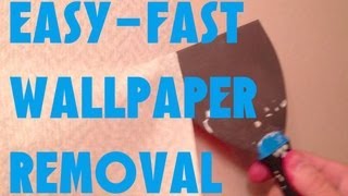 EASIEST FASTEST WAY TO REMOVE WALLPAPER GUARANTEED [upl. by Onitnas]