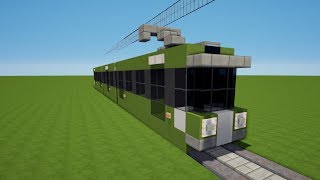 MINECRAFT STRAßENBAHN bauen TUTORIAL [upl. by Latty]