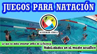 Juegos para natación habilidades acuáticas [upl. by Introc]