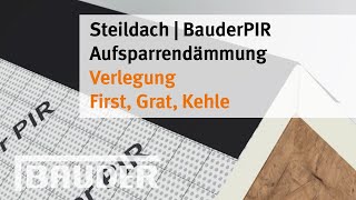 Aufsparrendämmung Verlegung First Grat Kehle [upl. by Aryhs]