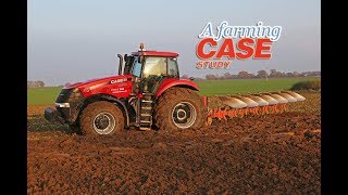 Case IH Magnum 370 CVX and 7f Gregoire Besson plough from A Farming Case Study DVDs [upl. by Adelaja]