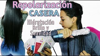 REPOLARIZACION CAPILAR CASERA Paso a paso Facil y economico Carolina Dicelis [upl. by Elehcir]