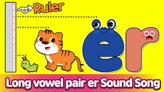 R Controlled Vowel ER Sound Song l Phonics for English Education [upl. by Kcirtap]