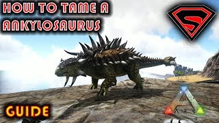 ARK HOW TO TAME A ANKYLOSAURUS 2019  TAMING AN ANKYLO IN ARK [upl. by Gilbert76]