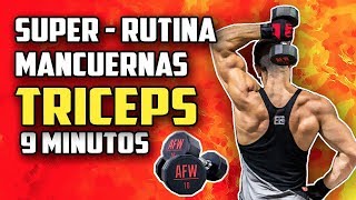 🔴 RUTINA TRICEPS 9 MINUTOS 2  SUPER RUTINA INTENSA MANCUERNAS [upl. by Longwood]