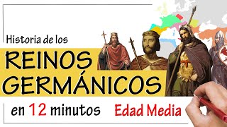 Los REINOS GERMÁNICOS ⚔  Resumen  Visigodos Ostrogodos Francos y Anglosajones [upl. by Nerraw]