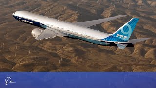 Boeing 777X First Flight [upl. by Hannahs]