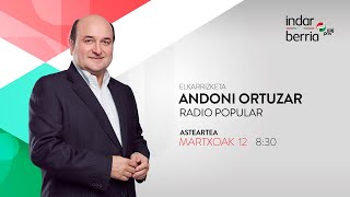 Andoni Ortuzarri elkarrizketa Radio Popularren [upl. by Randene231]