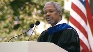 SecretaryGeneral Kofi Atta Annan—1997 MIT Commencement Address [upl. by Robet]