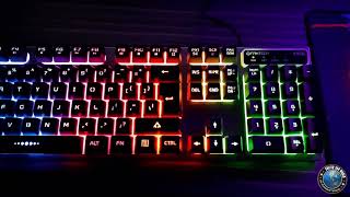 FANTECH K613L Gaming Keyboard Lighting Show [upl. by Nair455]