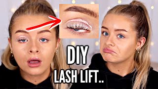 I TRIED A DIY LASH LIFT [upl. by Mathre878]