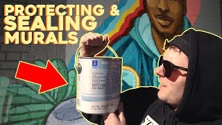 PROTECTIVE COATING for a MURAL  Anti Graffiti  UV Protection [upl. by Kronfeld]