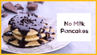 How to Make Pancakes Without Milk  Fustanycom [upl. by Enilra]