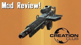 Fallout 4 Prototype Gauss Rifle Creation Club mod review [upl. by Teodor]