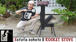 Estufa cohete al estilo Bestaurador  DIY Rocket Stove [upl. by Annahpos]