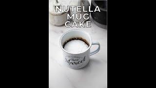 Nutella Mug Cake In 1 Minute  Eraldos Kitchen Shorts [upl. by Niad]