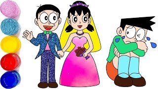 Draw Nobita and Shizuka [upl. by Boony]