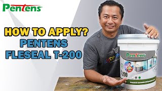 How to apply Pentens Fleseal T200 UV Resistant Elastomeric Waterproofing Coating  Do It Yourself [upl. by Yor431]