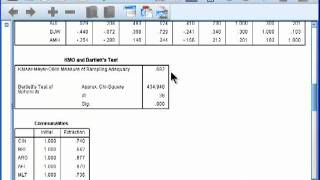 Principal Components Analysis  SPSS part 3 [upl. by Hairu]