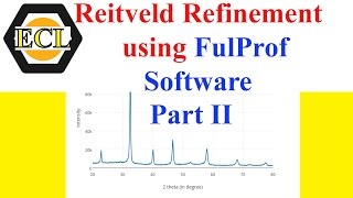 How to do Reitveld Refinement using FulProf Software PartII  Electroceramics Lab [upl. by Tennek]