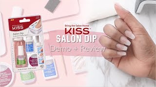 Kiss Salon Dip Kit Demo  Review [upl. by Hassin422]