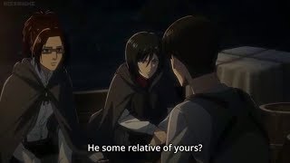 Levi and Mikasa talk about the Ackerman family English Sub AOT Season 3 [upl. by Siouxie]