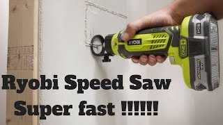 Ryobi P531 One  18v Cordless Speed Saw Rotary Cutter Review [upl. by Starinsky]