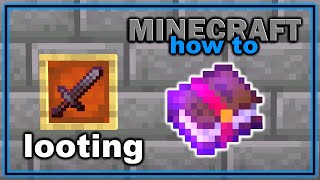 How to Get and Use Looting Enchantment in Minecraft  Easy Minecraft Tutorial [upl. by Talmud]