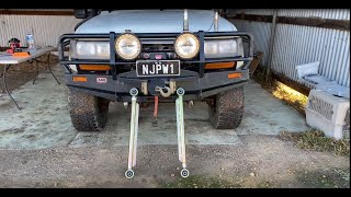 Installing adjustable control arms in 80 series landcruiser [upl. by Telocin]