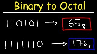 Binary to Octal Conversion [upl. by Morganica]