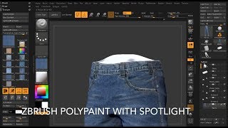 ZBrush Spotlight Polypaint Quick Tutorial [upl. by Atsylac]