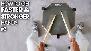 THE SECRET TO FASTER HANDS  Beginner Drum Lesson 3 [upl. by Settera]