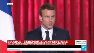 REPLAY  1er discours dEmmanuel Macron président de la République française [upl. by Guimond701]