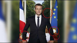 Portrait officiel de Macron ces détails quil a voulu que vous voyiez [upl. by Yendys355]