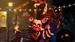 THE NEW FUNTIME MANGLE IS CRAWLING ON THE CEILING AFTER ME  FNAF Ultra Custom Night [upl. by Areikahs]