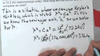 Calculation With Keplers Third Law [upl. by Josee]