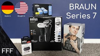 BRAUN Series 7 Electric Razor Unboxing amp Review FFF [upl. by Deuno]