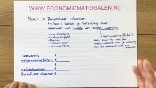 Box 1 Het belastbaar inkomen berekenen versie 1 economiematerialen [upl. by Cerys]