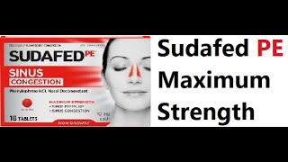 Sudafed PE Maximum Strength [upl. by Siradal110]