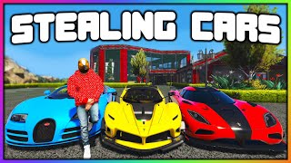 GTA 5 Roleplay  STEALING EVERY CAR FROM REDLINE  RedlineRP [upl. by Annailuj]