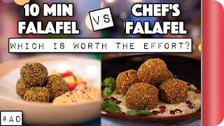 10 Min Falafel vs Chefs Falafel  Which is worth the effort  Sorted Food [upl. by Enyt657]