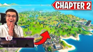 NEW Fortnite Chapter 2 Map LIVE REACTION [upl. by Aleafar]