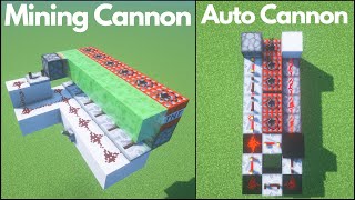 Minecraft 5 Redstone TNT Cannon Designs Tutorial [upl. by Salazar376]