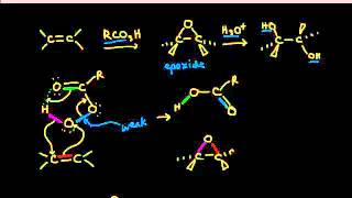 Epoxide formation and anti dihydroxylation  Alkenes and Alkynes  Organic chemistry  Khan Academy [upl. by Kenaz]