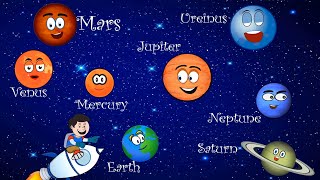 The Planet Song  The Solar System Song with Lyrics  Nursery Rhymes for Kids [upl. by Coke]