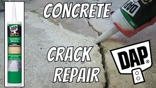 DAP 30 Concrete Crack Repair [upl. by Elauqsap471]