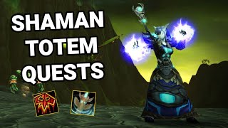 TBC Draenei Shaman Totem Quests  burning crusade classic [upl. by Peisch11]